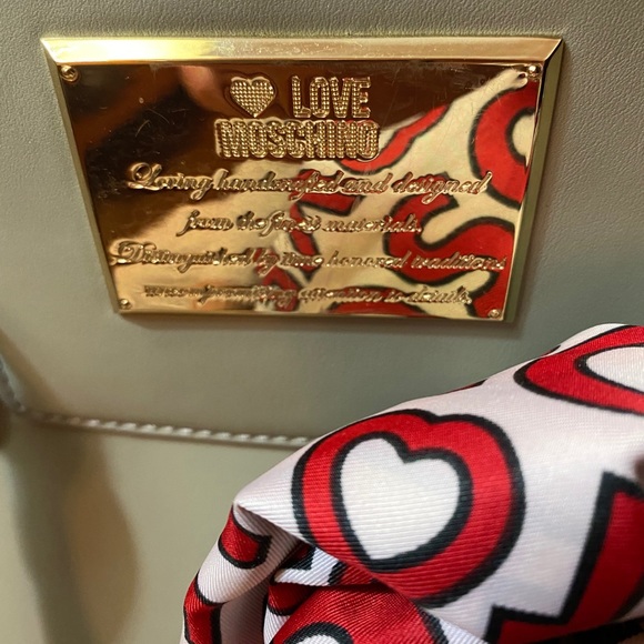 Love Moschino Logo Scarf Top Handle Bag - Picture 12 of 13